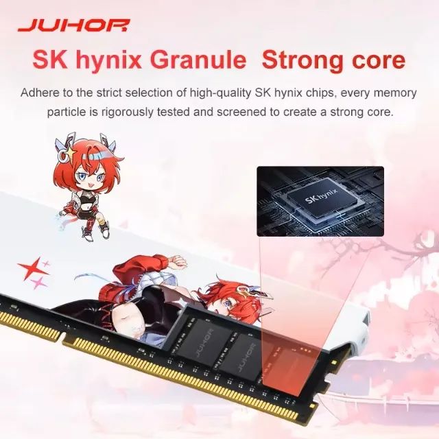 Memoria RAM DDR4 JUHOR 8GB 3200MHZ CL16 - BRANCA - Foto 5