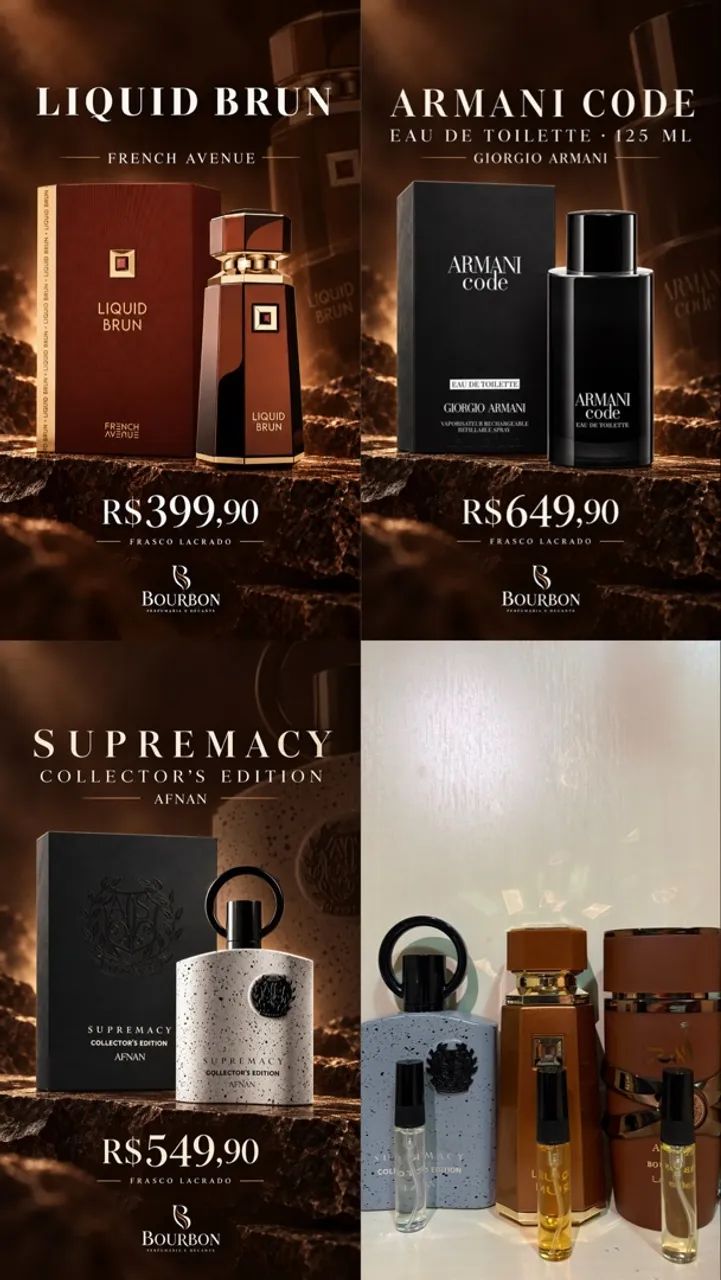 Perfumes originais e decantes