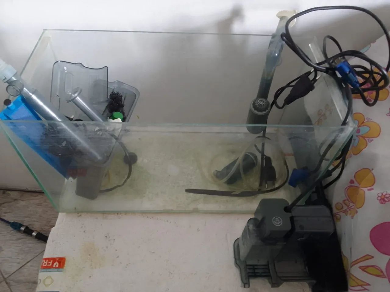 Aquário de 40l  + 2 filtros 