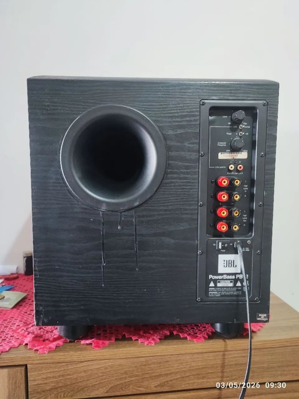 Caixa Sub Wolf JBL ativa 12 polegadas de fabricação mexicana 