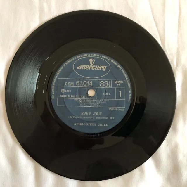 Aphrodite's Child: Marie Jolie / 5 O'clock (1970) Disco Vinil Compacto - Foto 4