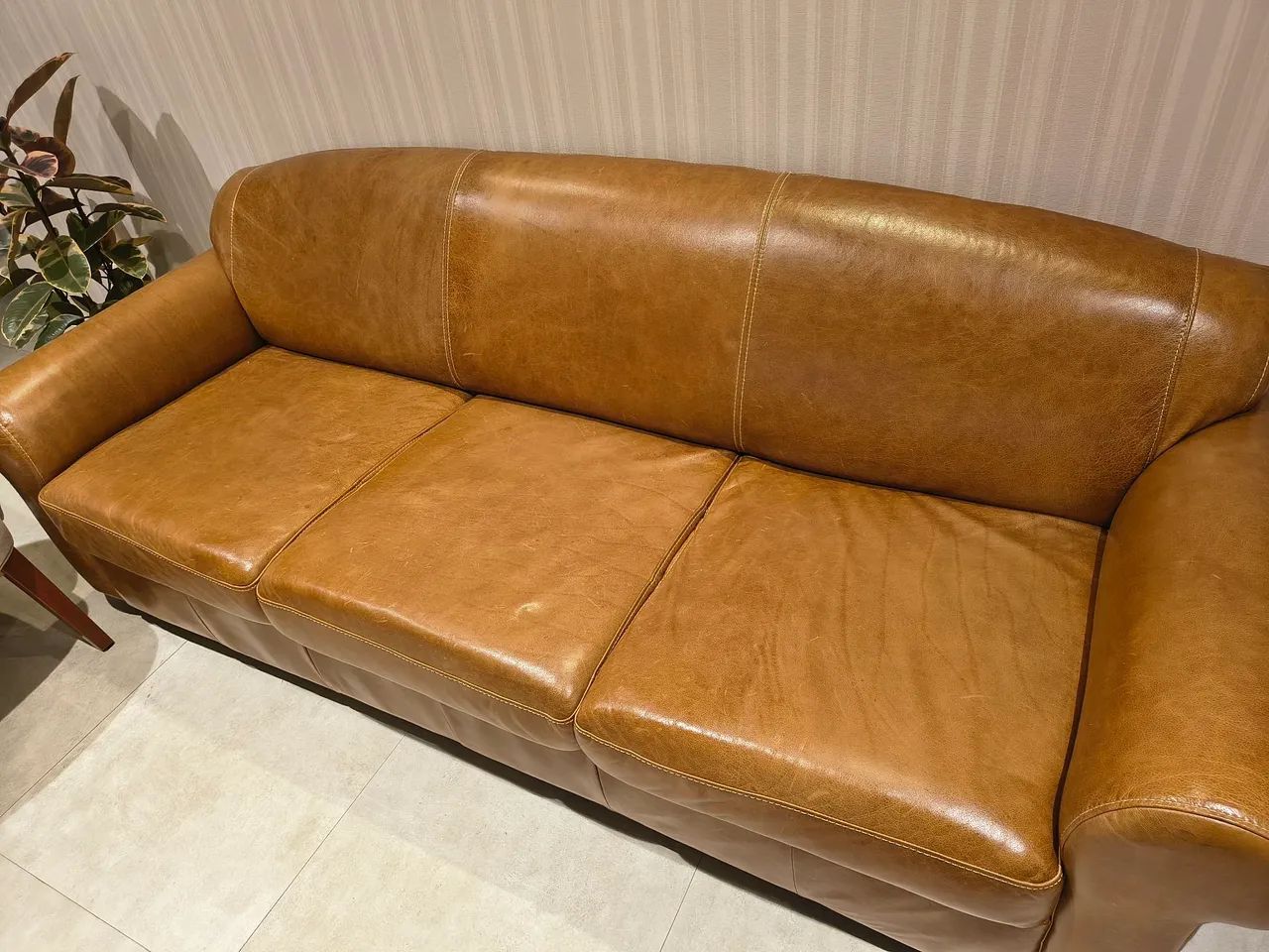 Sofá em couro legítimo Tokstok - Foto 4