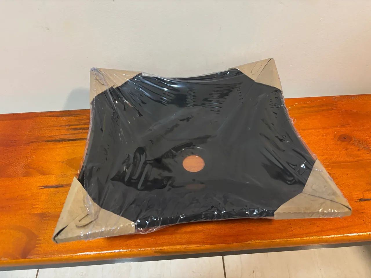 Cuba Pia De Vidro Resistente Preta Quadrada Para Banheiro - Foto 4