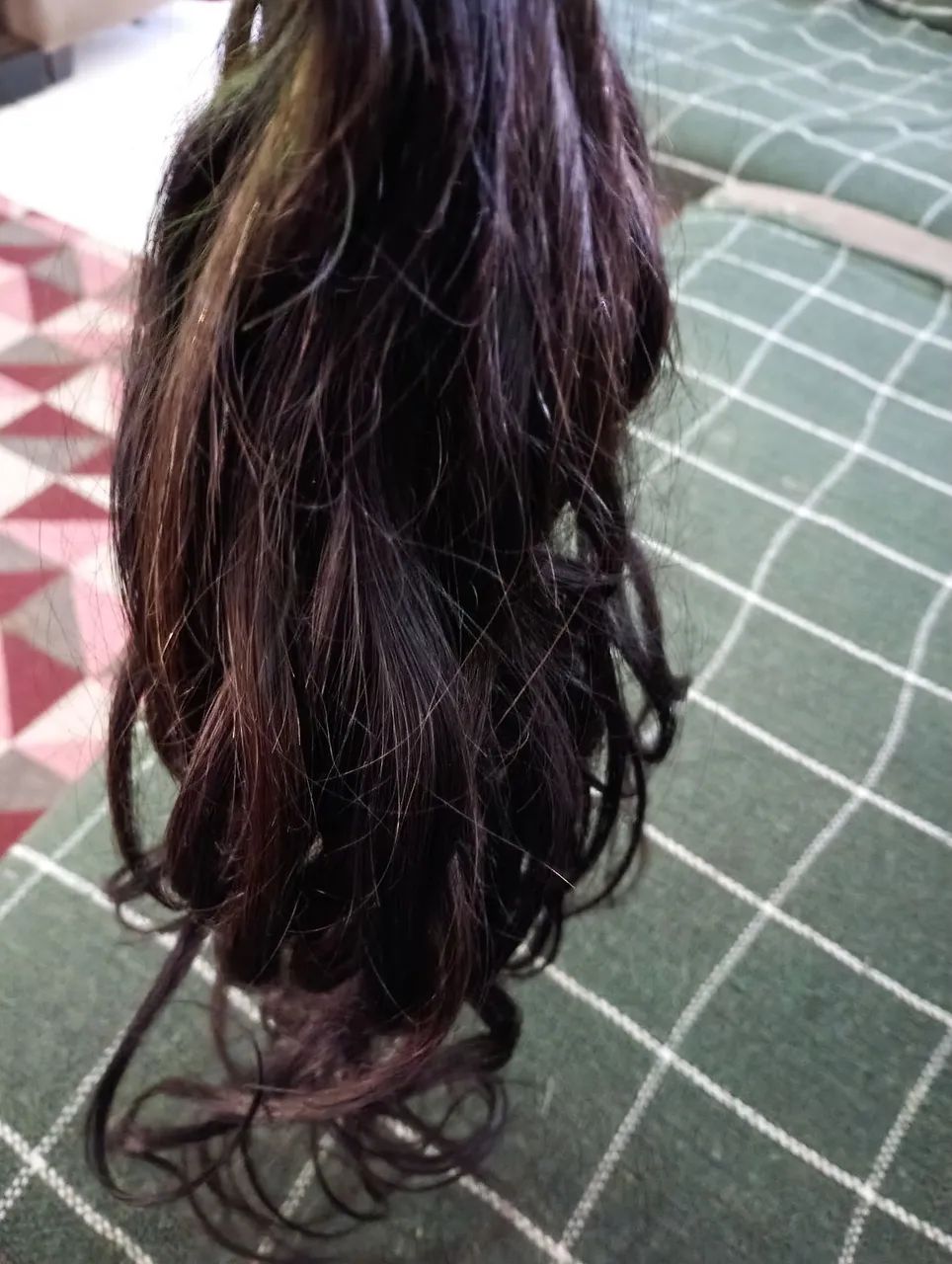 Cabelo humano  65 cm meia cabeça  - Foto 2