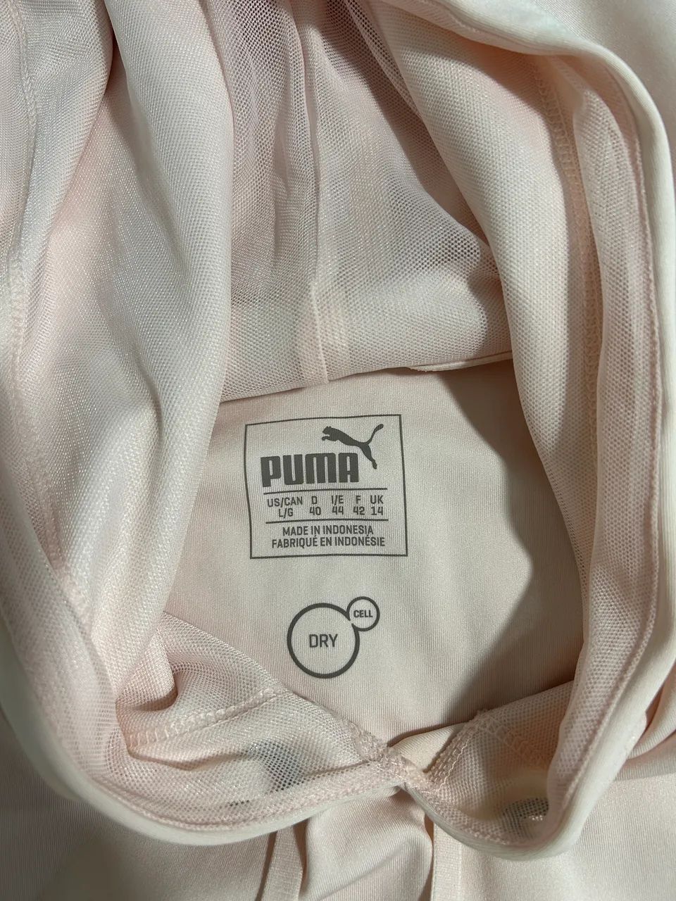 Colete PUMA rosa claro com capuz  - Foto 2