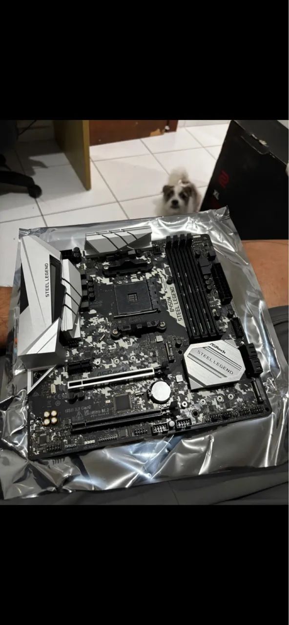 B450M STEEL LEGEND (NOVA) - Peças de Hardware - Tucuruvi, São