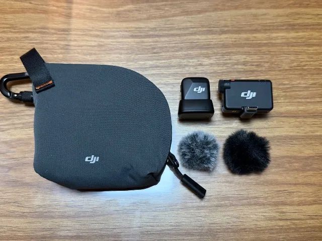 Microfone DJI Mic Mini Original + Receptor e Acessórios