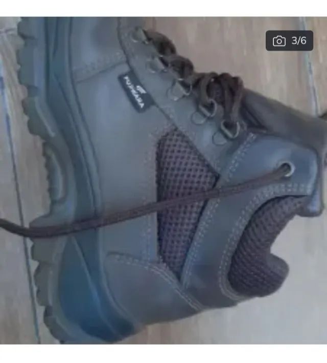 Botas N39 FUJIWARA segurança WBP couro liso  - Foto 5