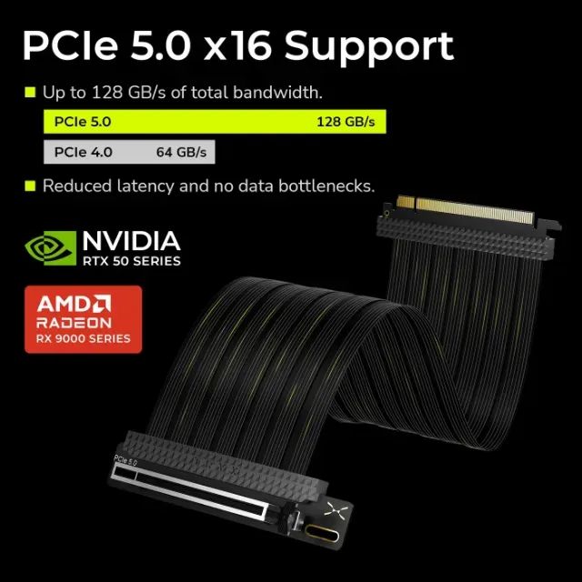 CABO RISER TRYX STRING PCIE 5.0 PARA O SEU PC HIGH END - Foto 2