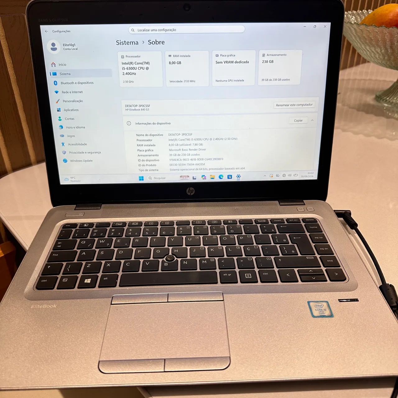 Notebook HP EliteBook 840 G3 | Intel Core i5