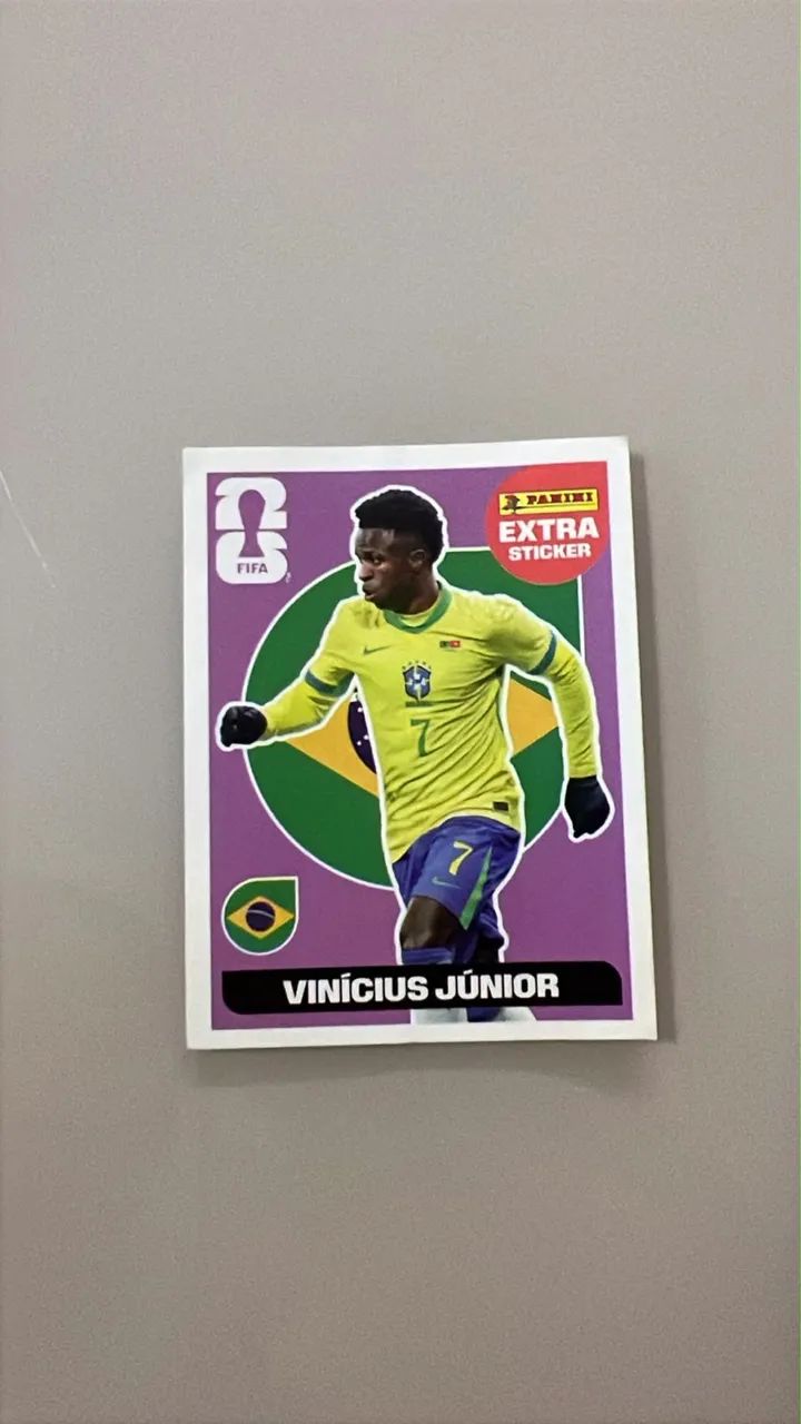VINICIUS JÚNIOR LEGEND EXTRA STICKER ROXA COPA DO MUNDO 2026
