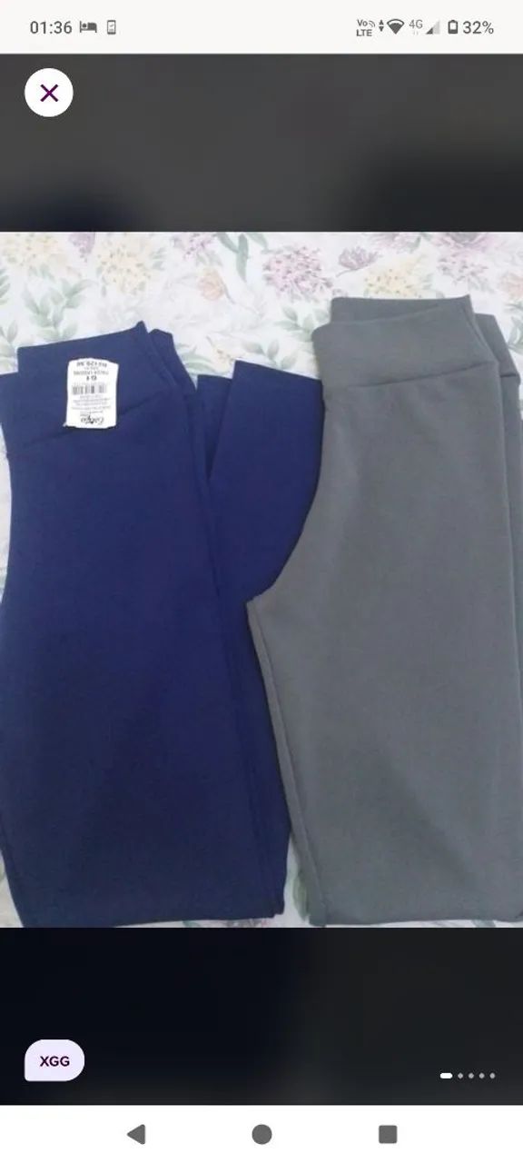 2 calças legging plus size novas