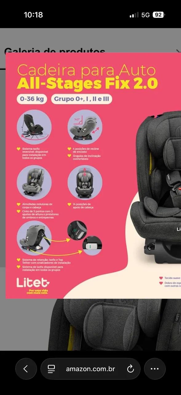 Cadeira de carro para bebê  - Foto 2