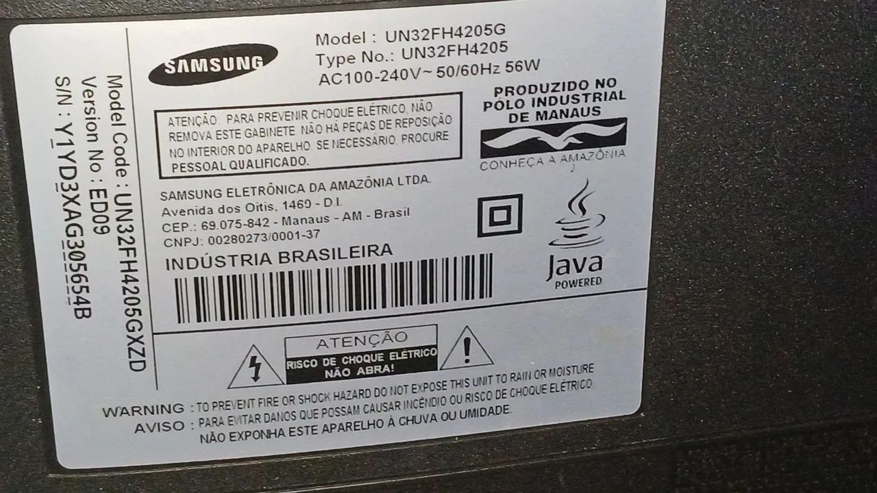 Placa principal tv 32 samsung