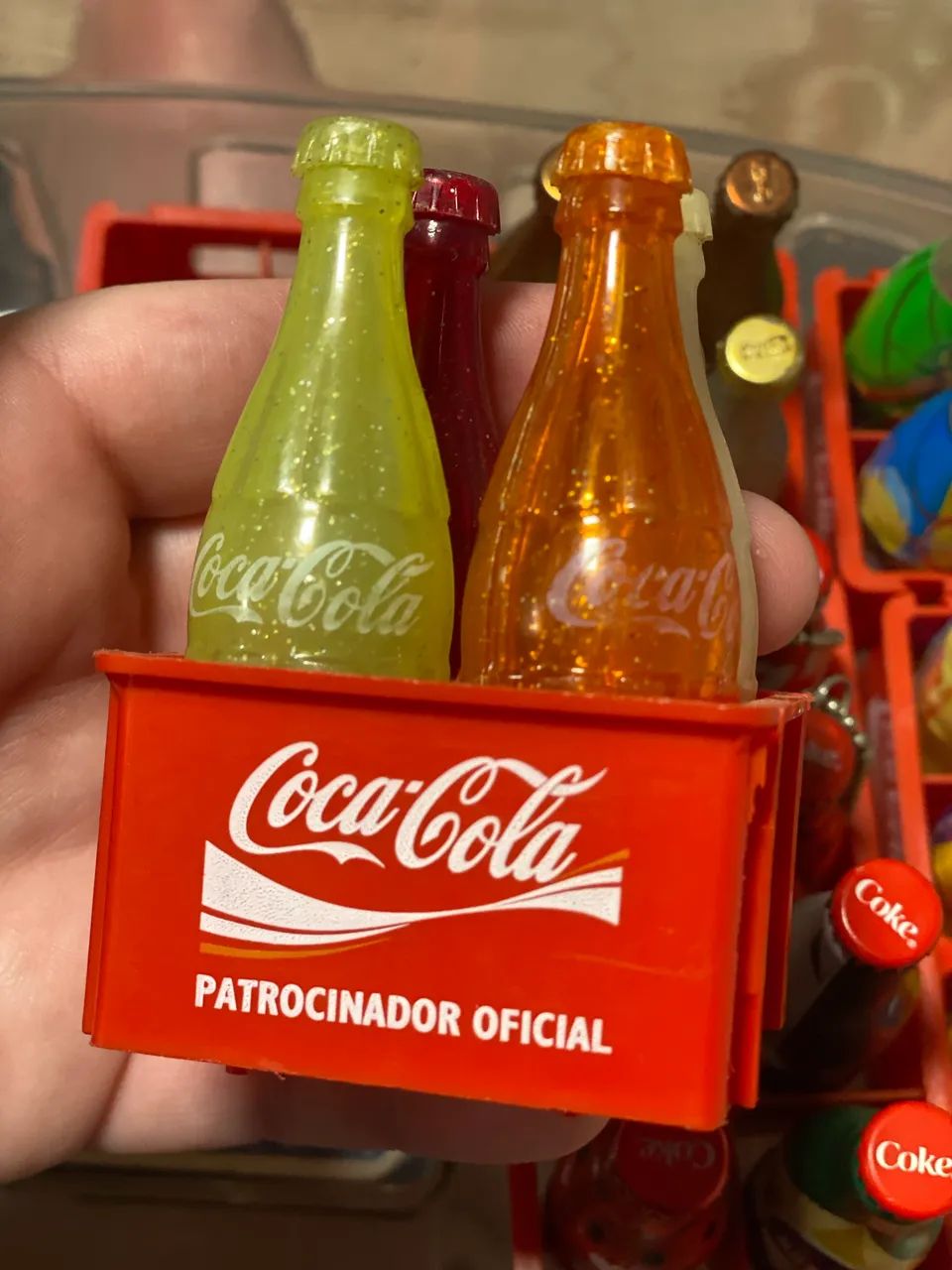 Mini engradado Coca Cola Olimpíadas 2004