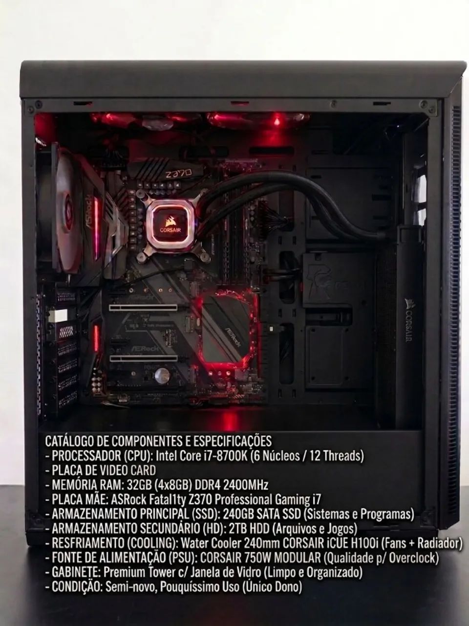 PC GAMER i7 8700k / 32GB RAM