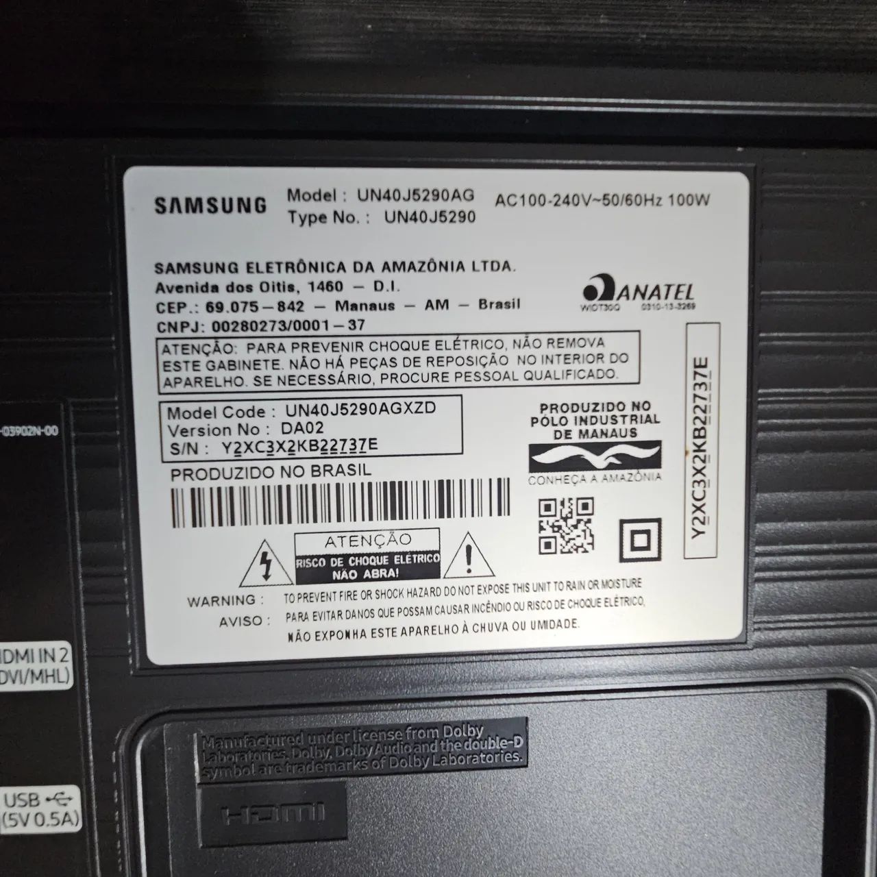 Tv Samsung Smart 40 polegadas Necessário Trocar LED  - Foto 3