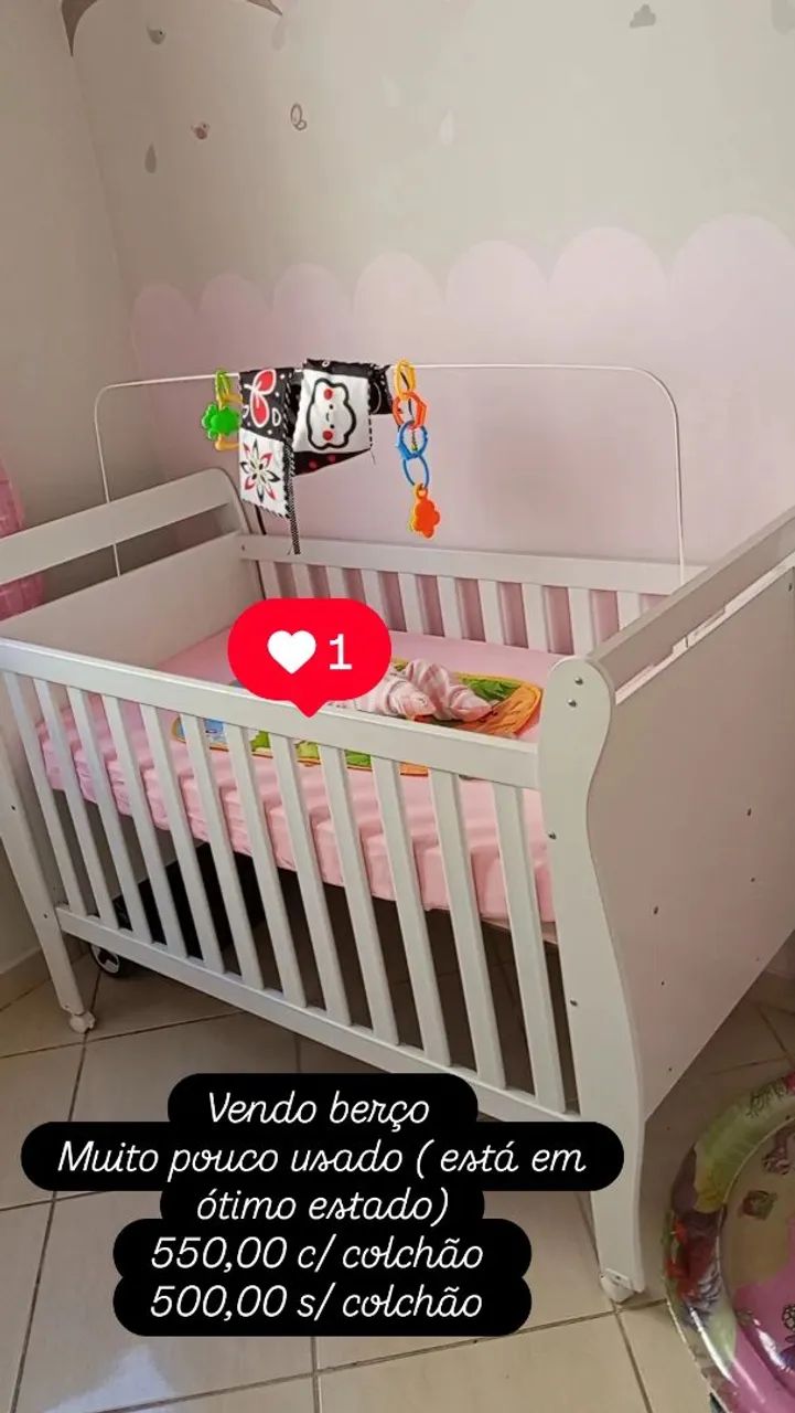 Berço semi novo 