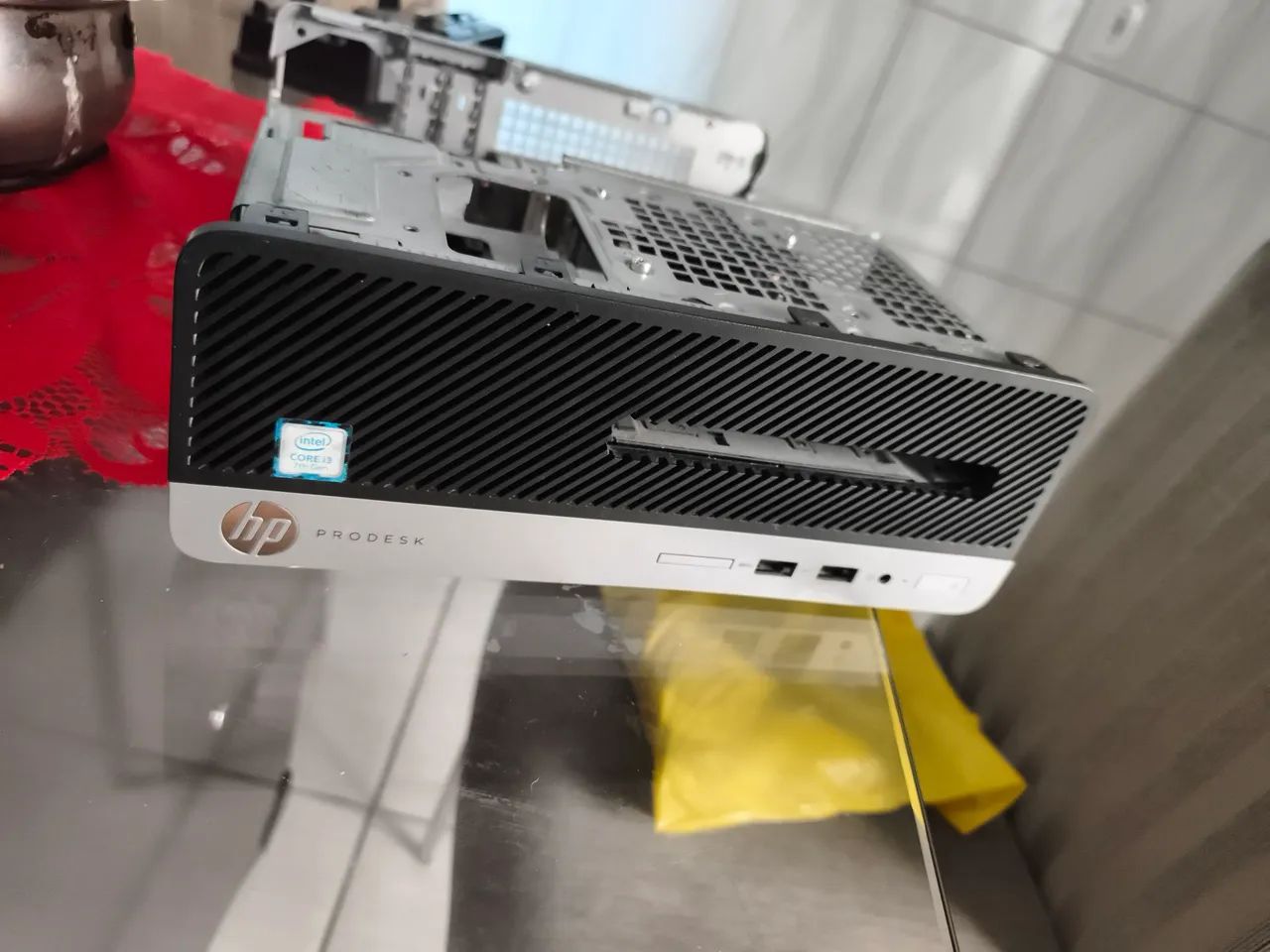 Placa mãe + processador i3 7 geração+ cooler + gabinete prodesk HP - Foto 3