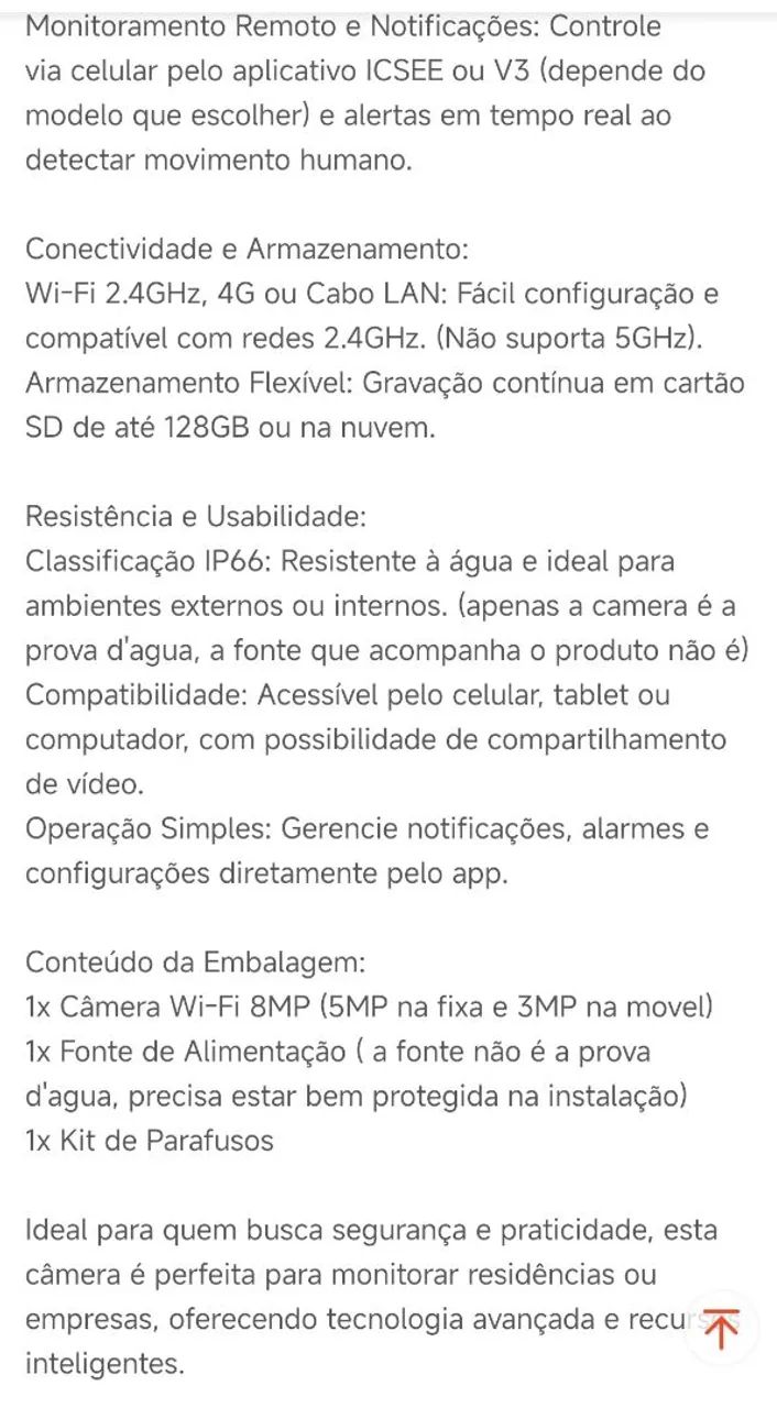 Câmera externa  - Foto 3