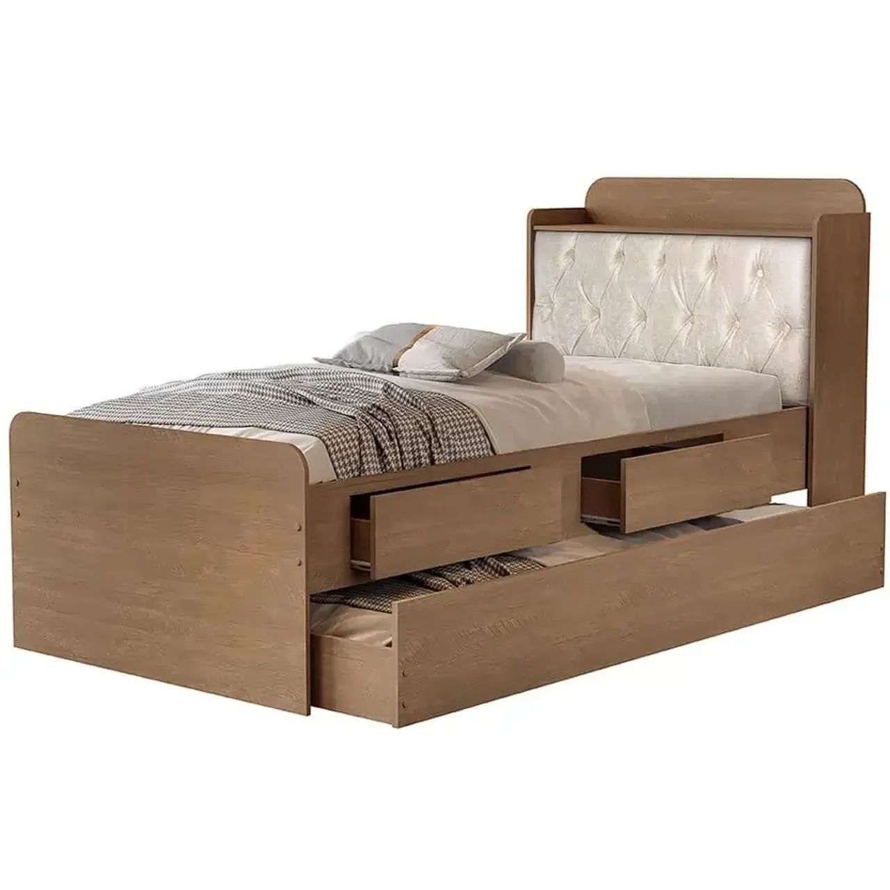 Quarto bicama solteiro com baú 