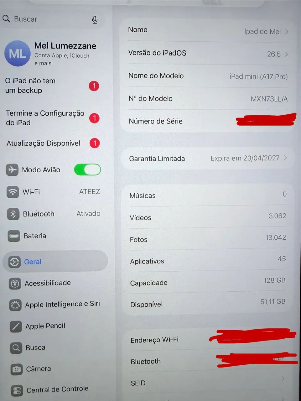 ipad Mini 7 A17 Pro + Brinde - Foto 4