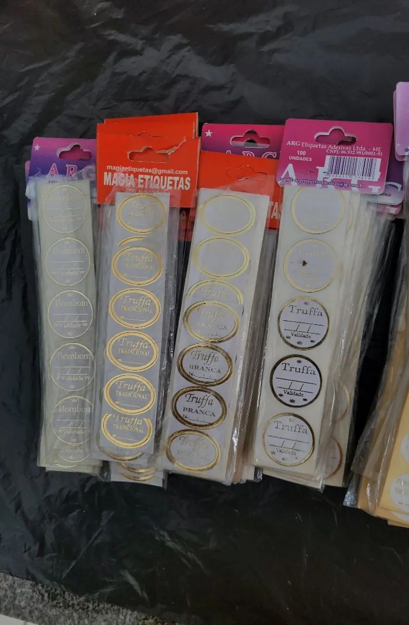 Etiqueta adesiva sabores trufa/bombom - Foto 5