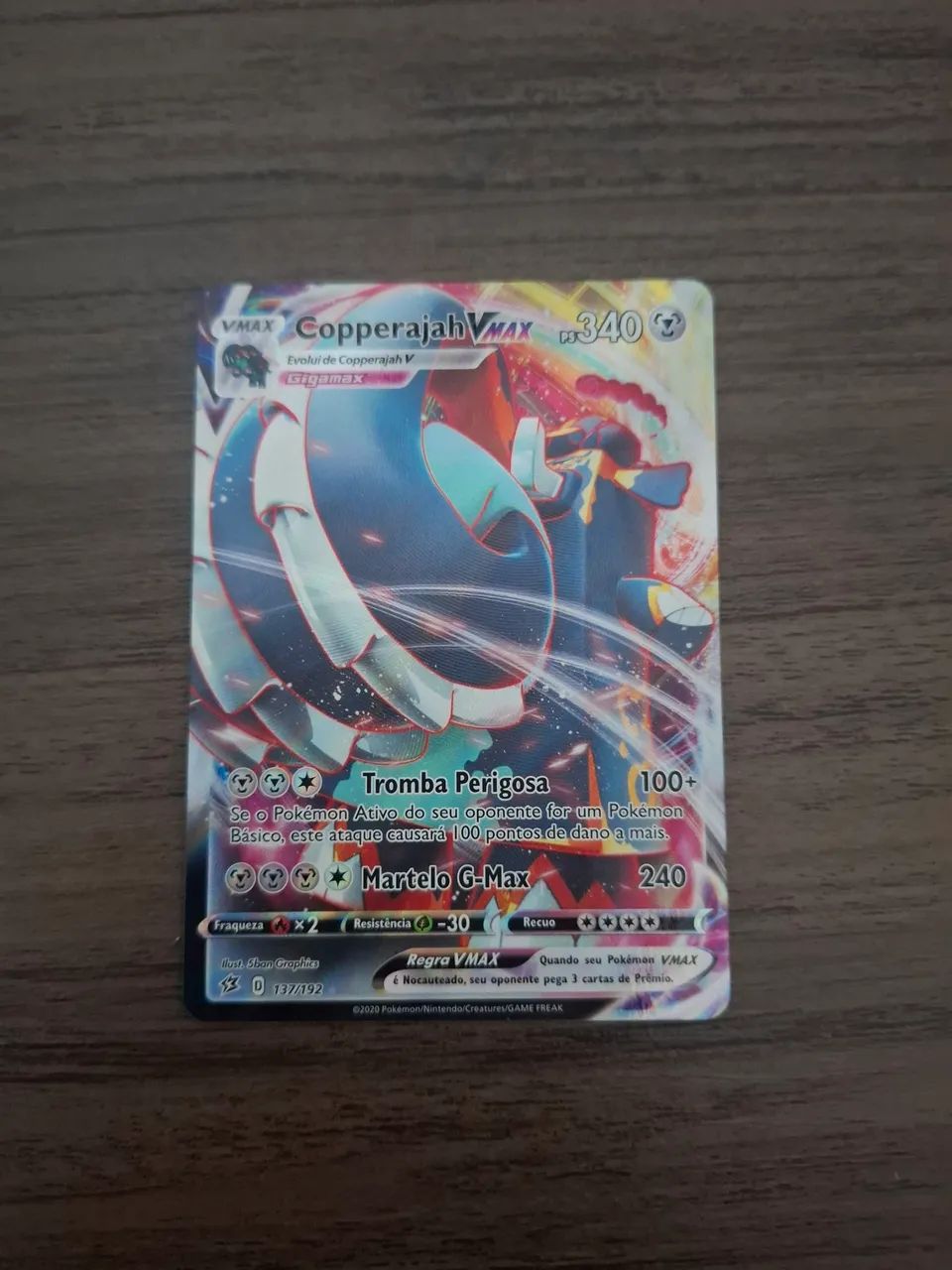 copperajah vmax pokemon card value -Single Max Hammer (240) Weakness Fire 2 Resistance Grass Copperajah VMAX 137/192 Price 2026