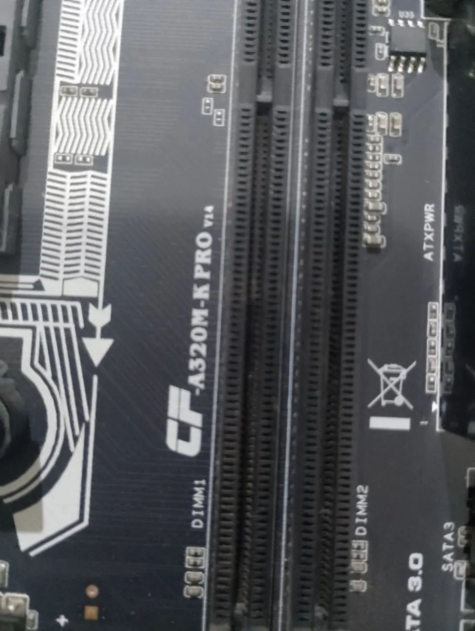 Placa MÃE A320 K-PRO + processador RYZEN 5 3500 - Foto 3