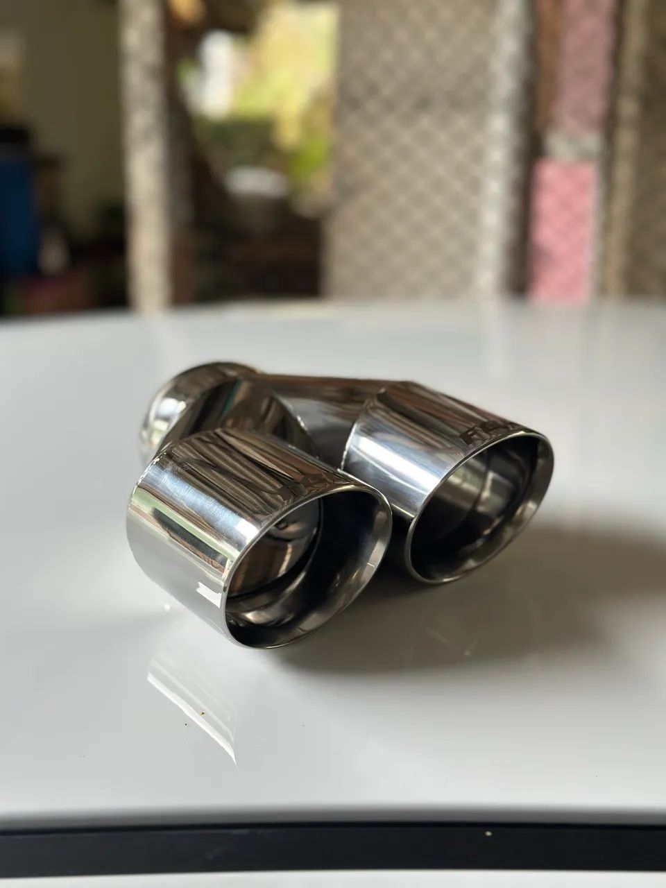 Ponteira Inox Dupla 3.5 Polegadas - Foto 2