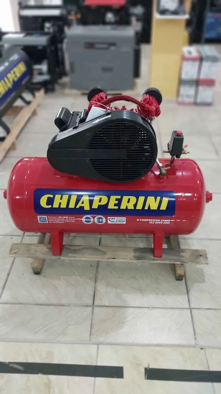 Compressor de ar Chiaperini 110L 140Libras 2hp - Novo/Loja - Foto 5