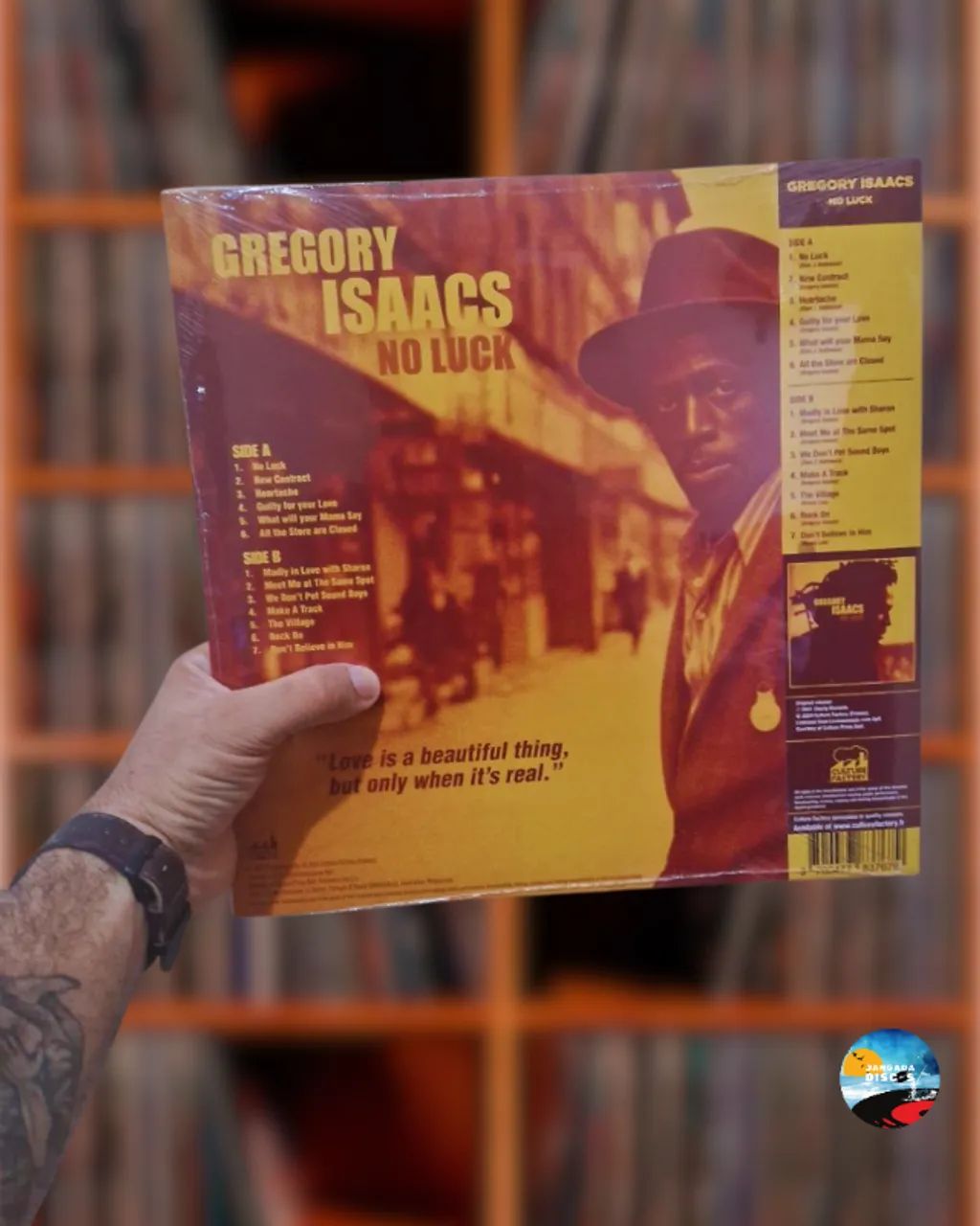 Vinil LP  Gregory Isaacs - No Luck Roots reggae - Foto 2