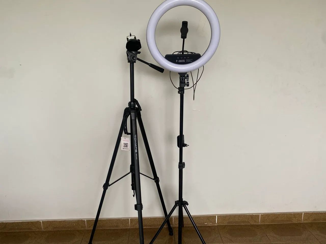 Kit tripé, Ring Light + microfone de mesa  - Foto 4