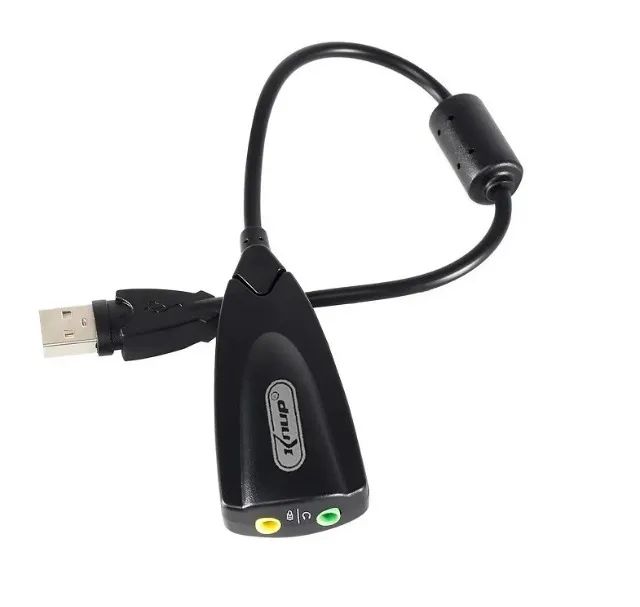 Placa de Som Externa Usb  7.1 Knup - Foto 4