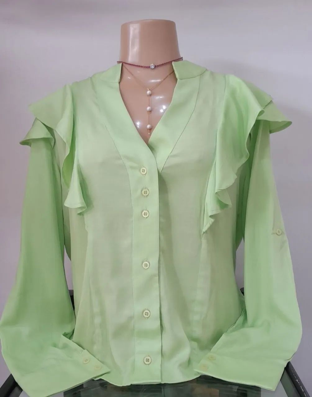 Blusas Plus size de manga e tercido  - Foto 4