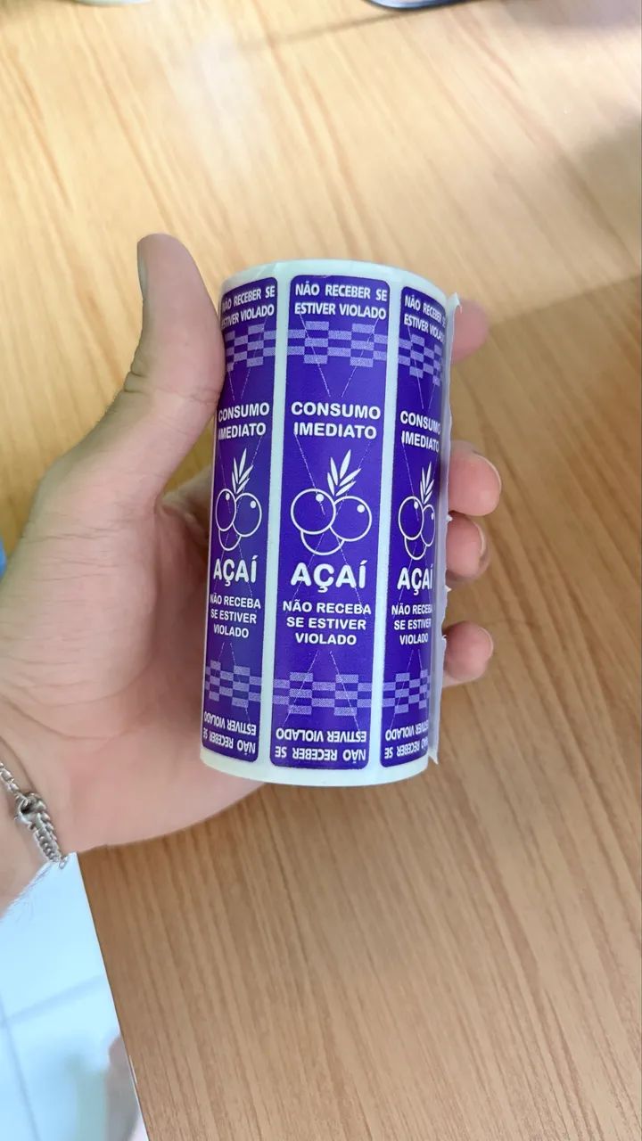 Materiais para venda de Açaí