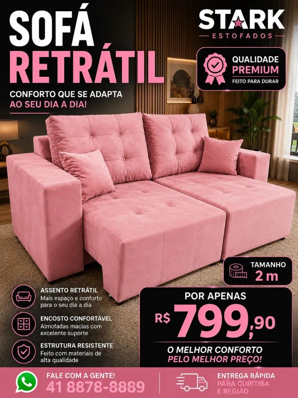 Sofá retrátil  - Foto 5