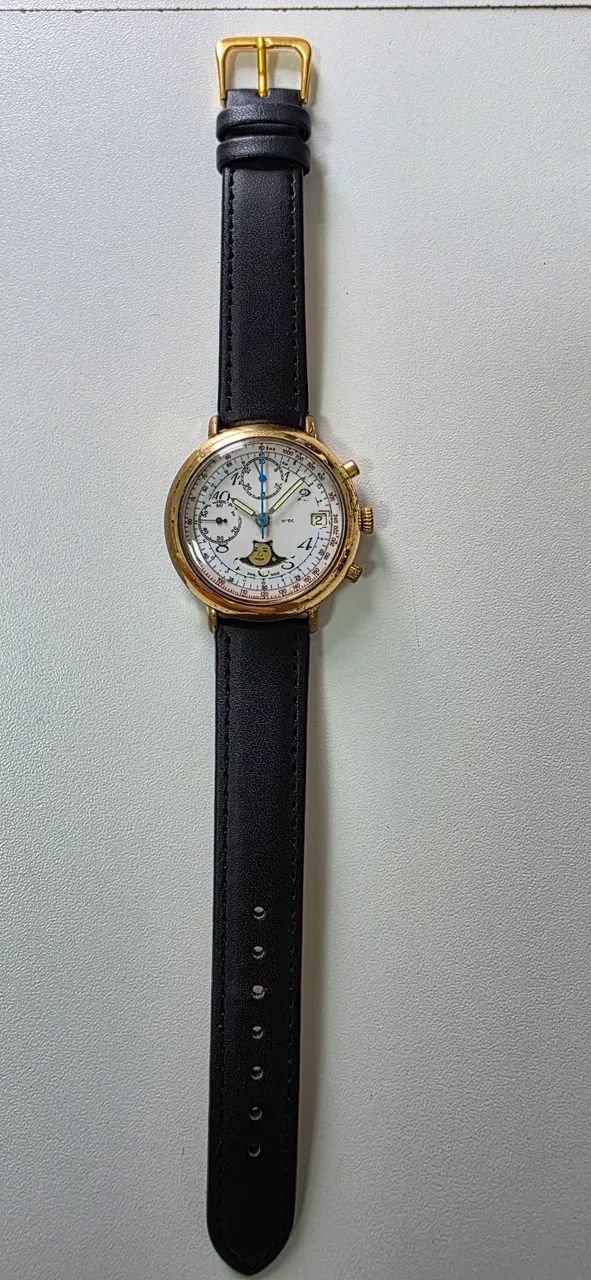 Relógio a corda com Fases da Lua e Cronógrafo  - Foto 3