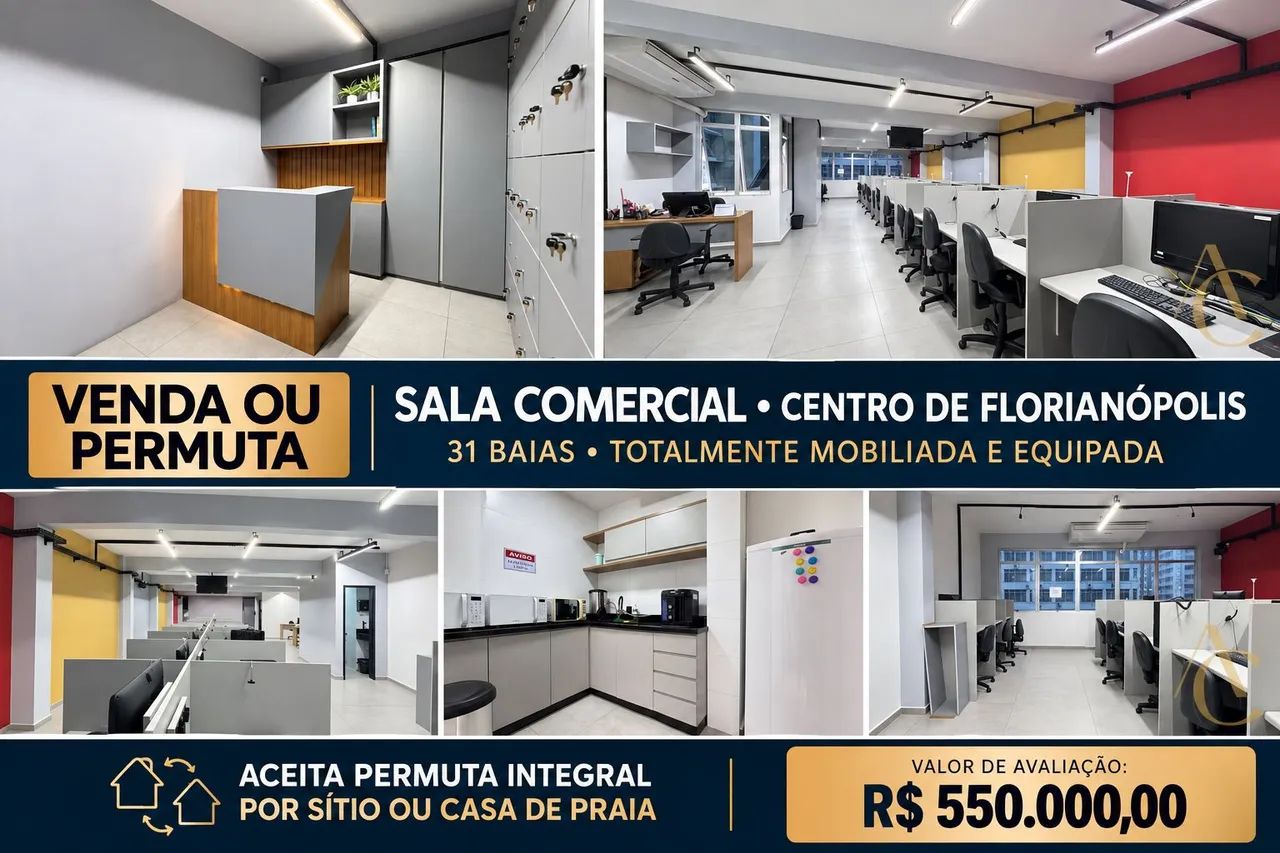 SALA COMERCIAL VENDA OU PERMUTA INTEGRAL