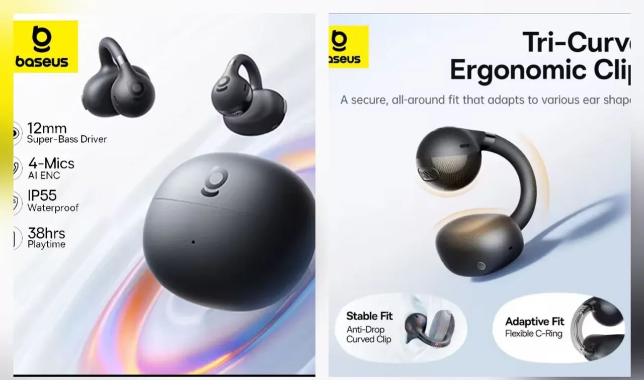 Fone Bluetooth Baseus Bc1 Open-Ear  - Foto 2
