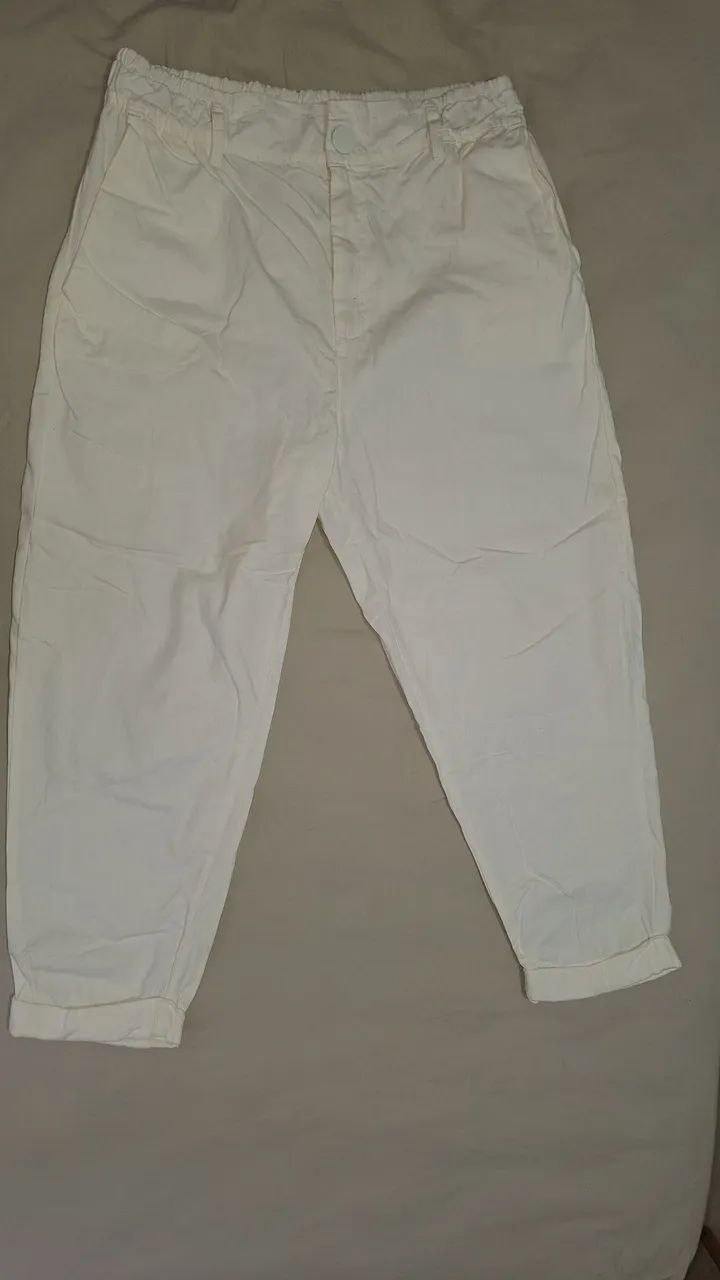 Calça Feminina Branca 44 - Marfinno