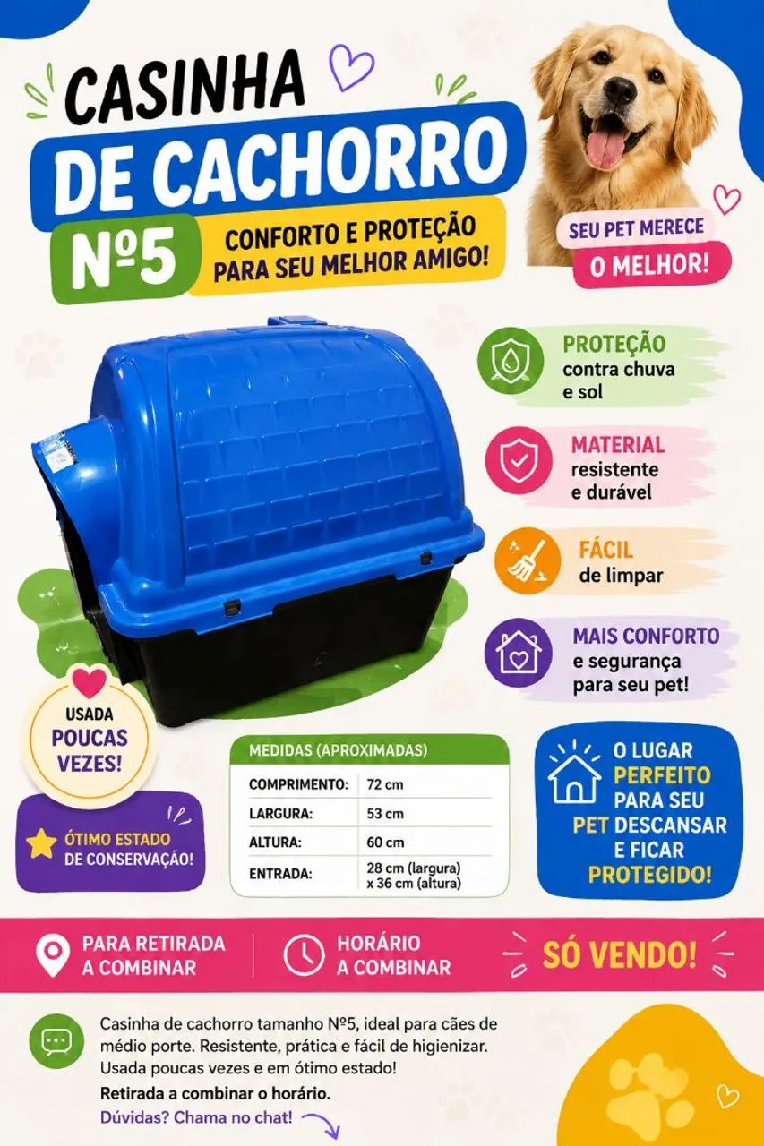 Casa de cachorro plastica N5