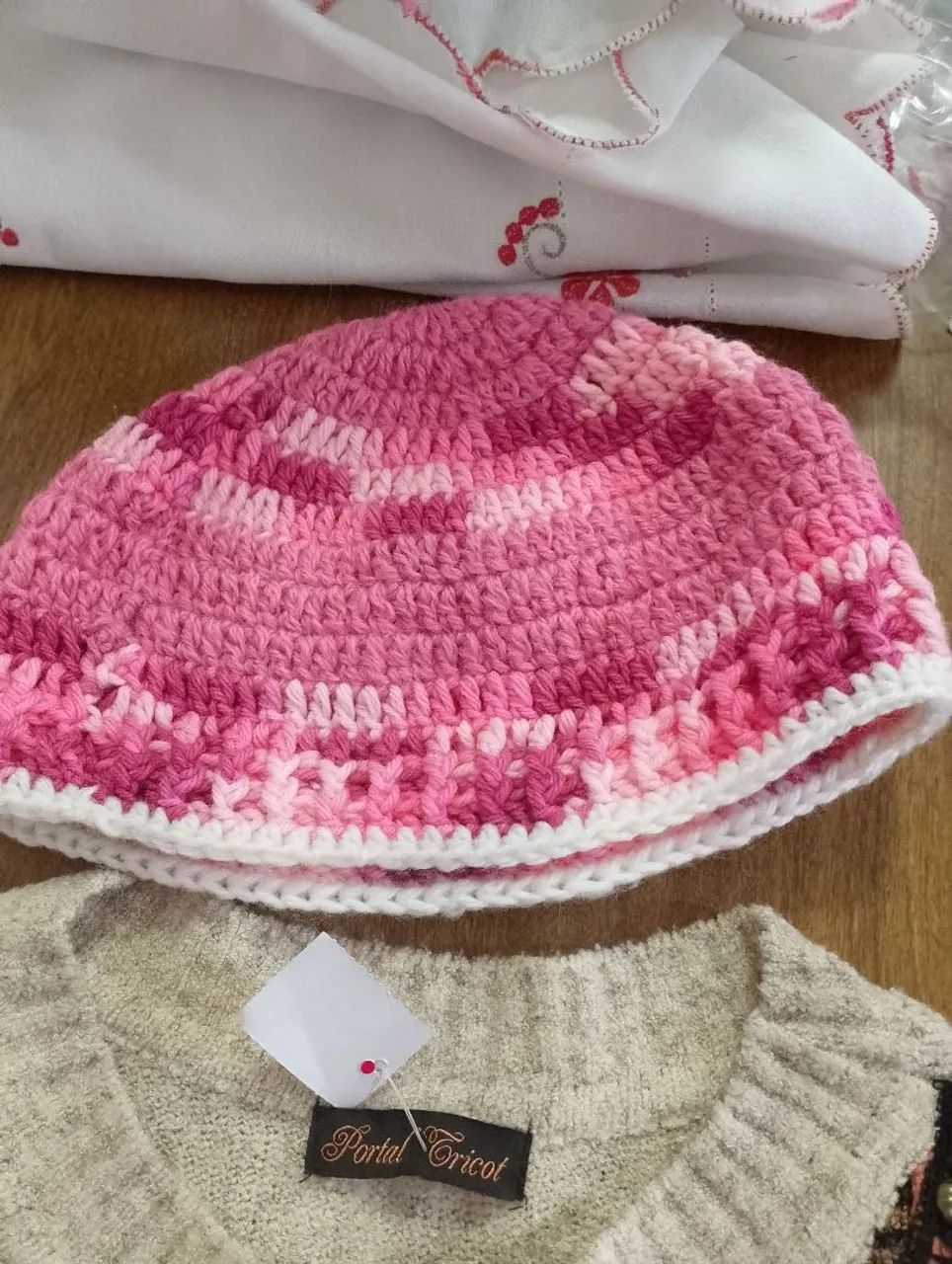 Malha de lá e gorro  - Foto 2