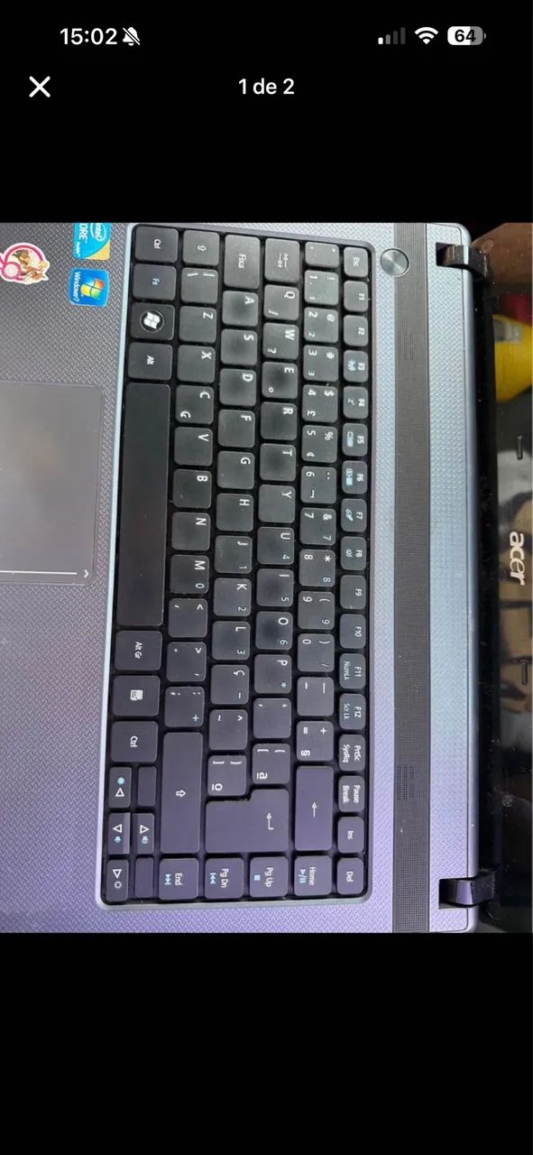 Notebook com defeito 