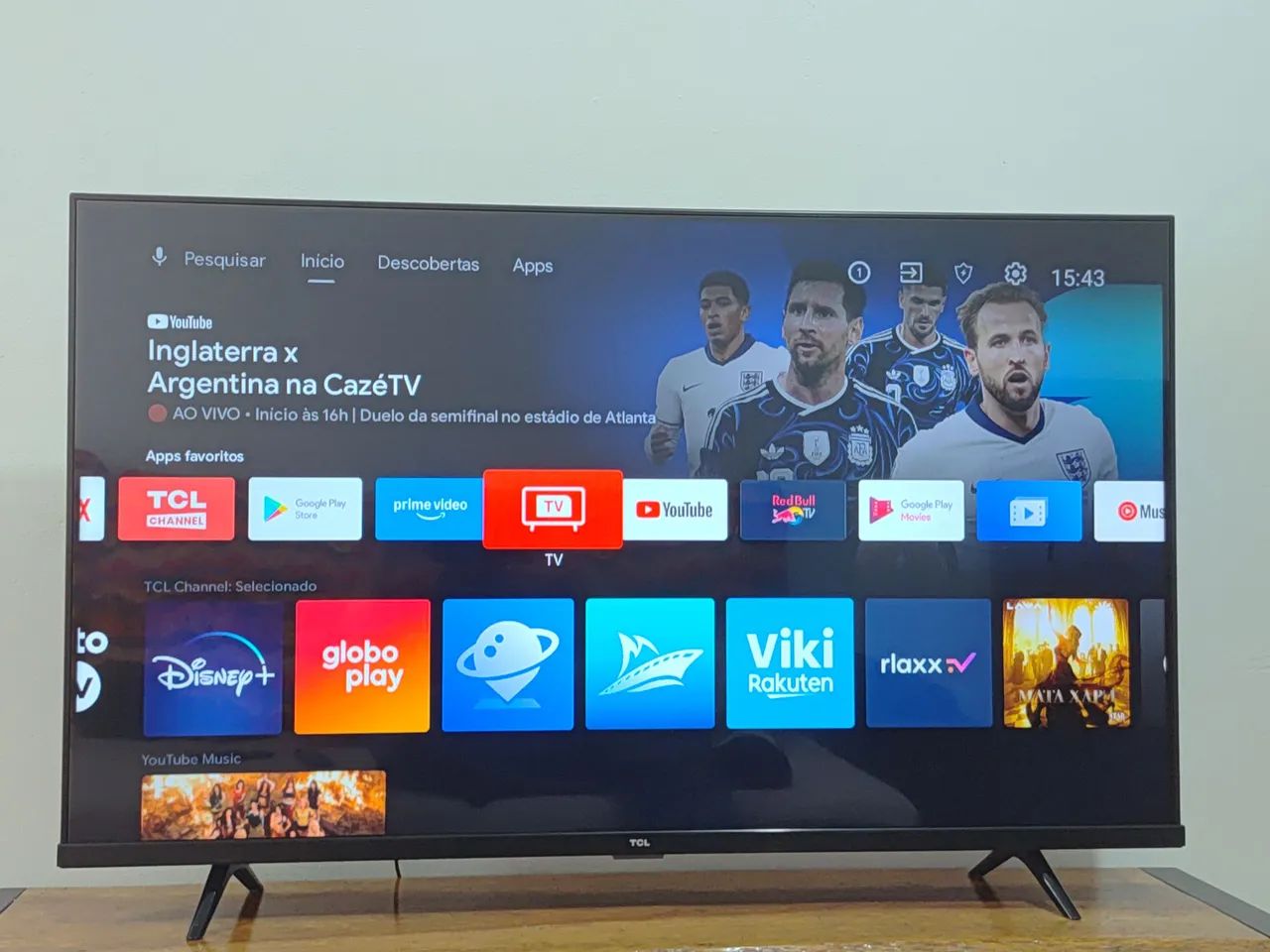 Vendo Tv 43' Polegadas FHD HDR SMART ANDROID.  BORDA INFINITA. NOVINHA. ENTREGO  - Foto 5