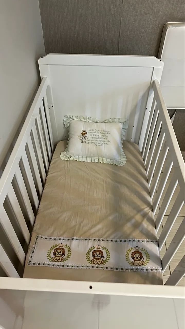 Berço americano 100% MDF com colchão  - Foto 3