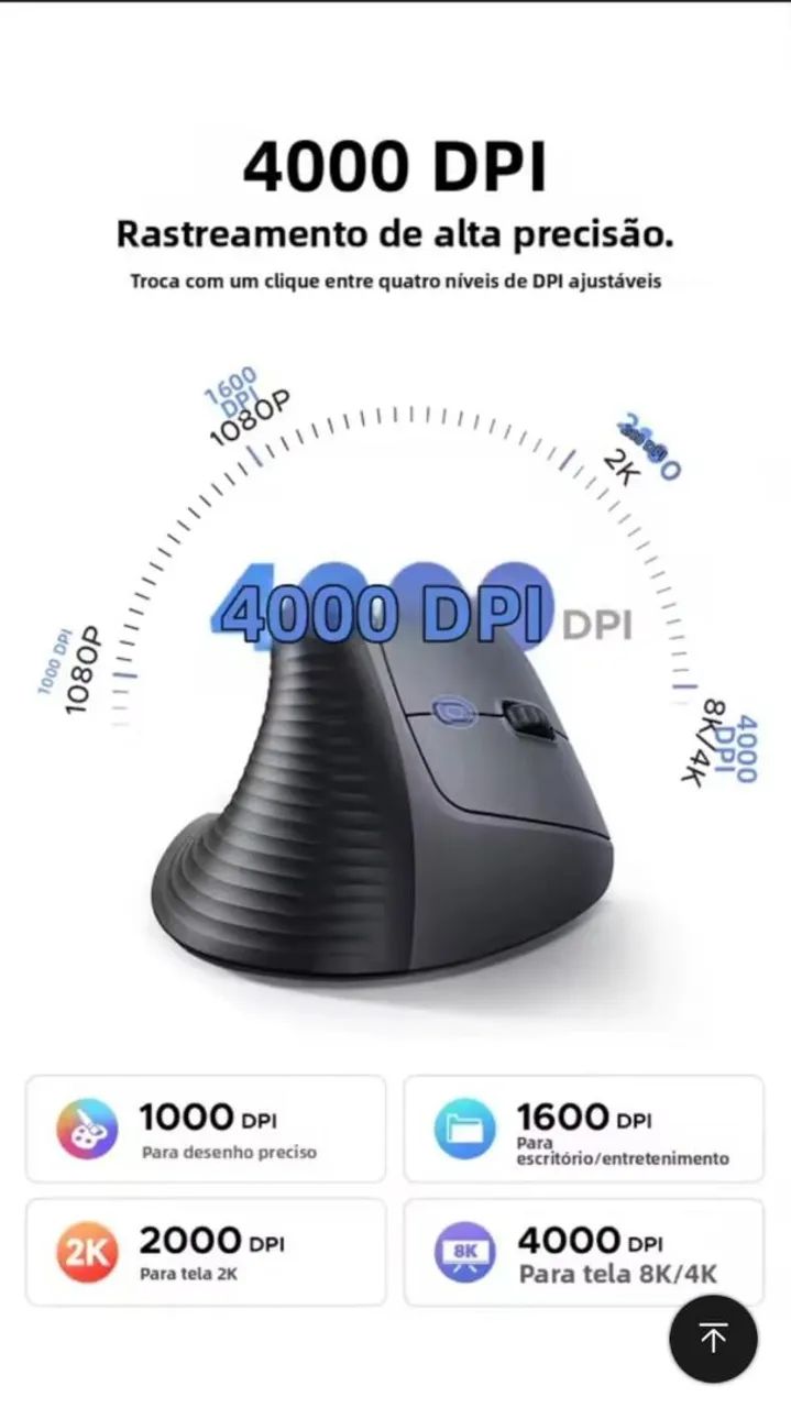 Mouse sem fio Ergonômico - Seminovo - Foto 2