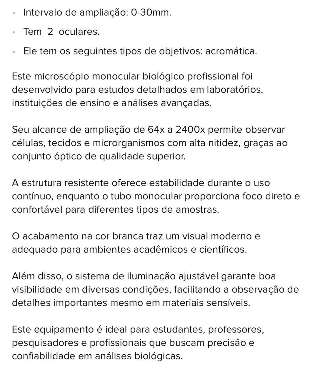 Microscópio XSP01 - Foto 4