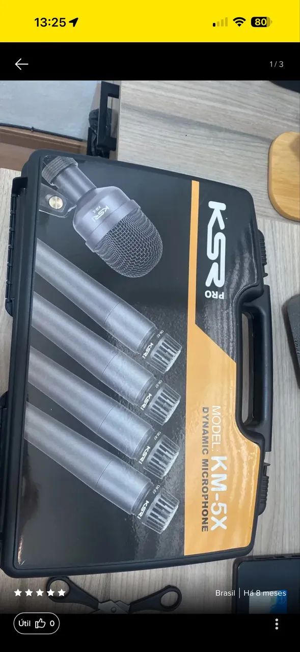 Kit Microfone Bateria Ksr - Foto 2