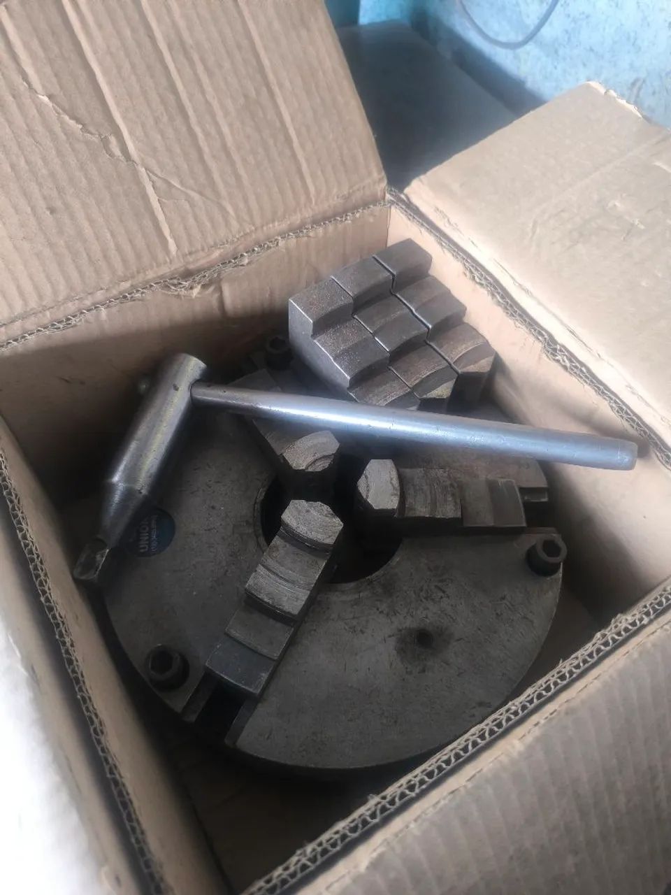Placa para torno mecânico 10 polegadas  - Foto 4
